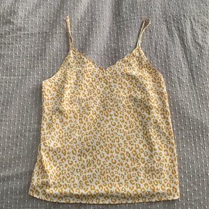 Yellow Leopard Print Top